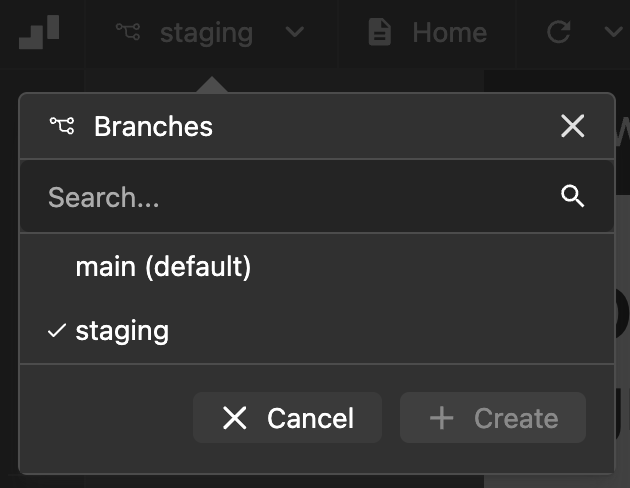 Branch Selector