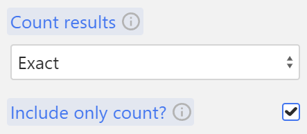 Setting up count