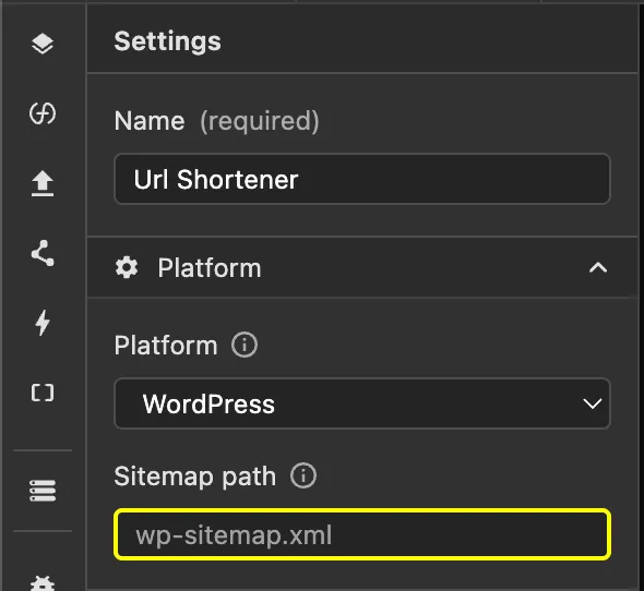 Custom Sitemap