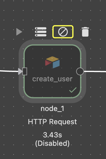 Disable node