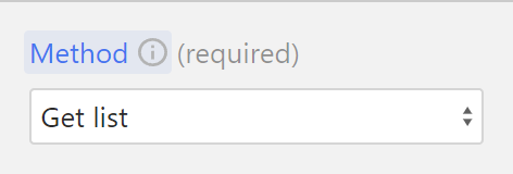 The get list method in Wized