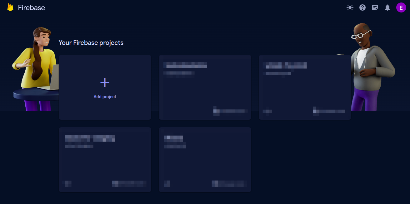 Firebase console