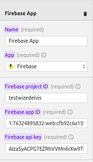Firebase console