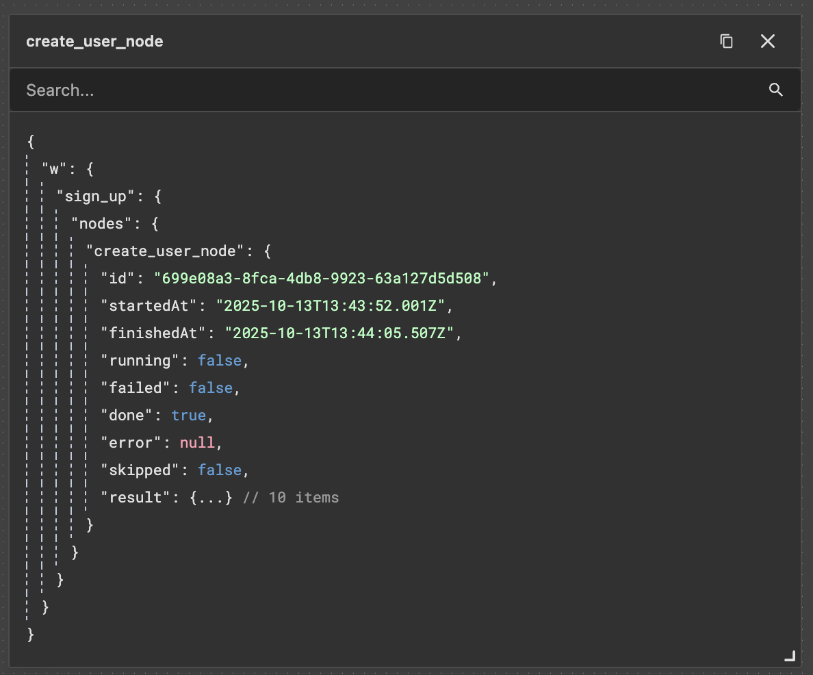 Node data