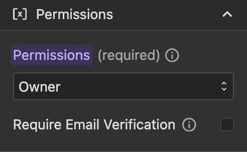 Owner permission