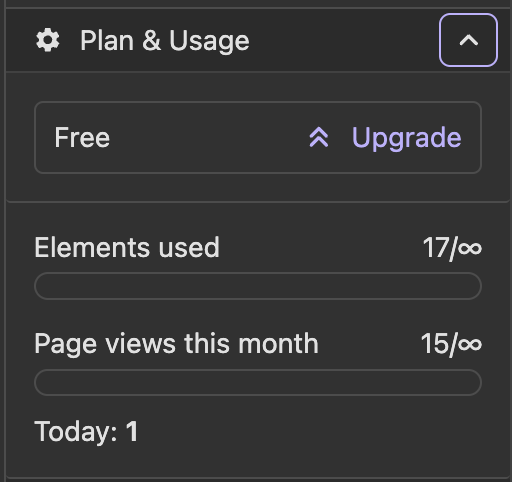 plan usage