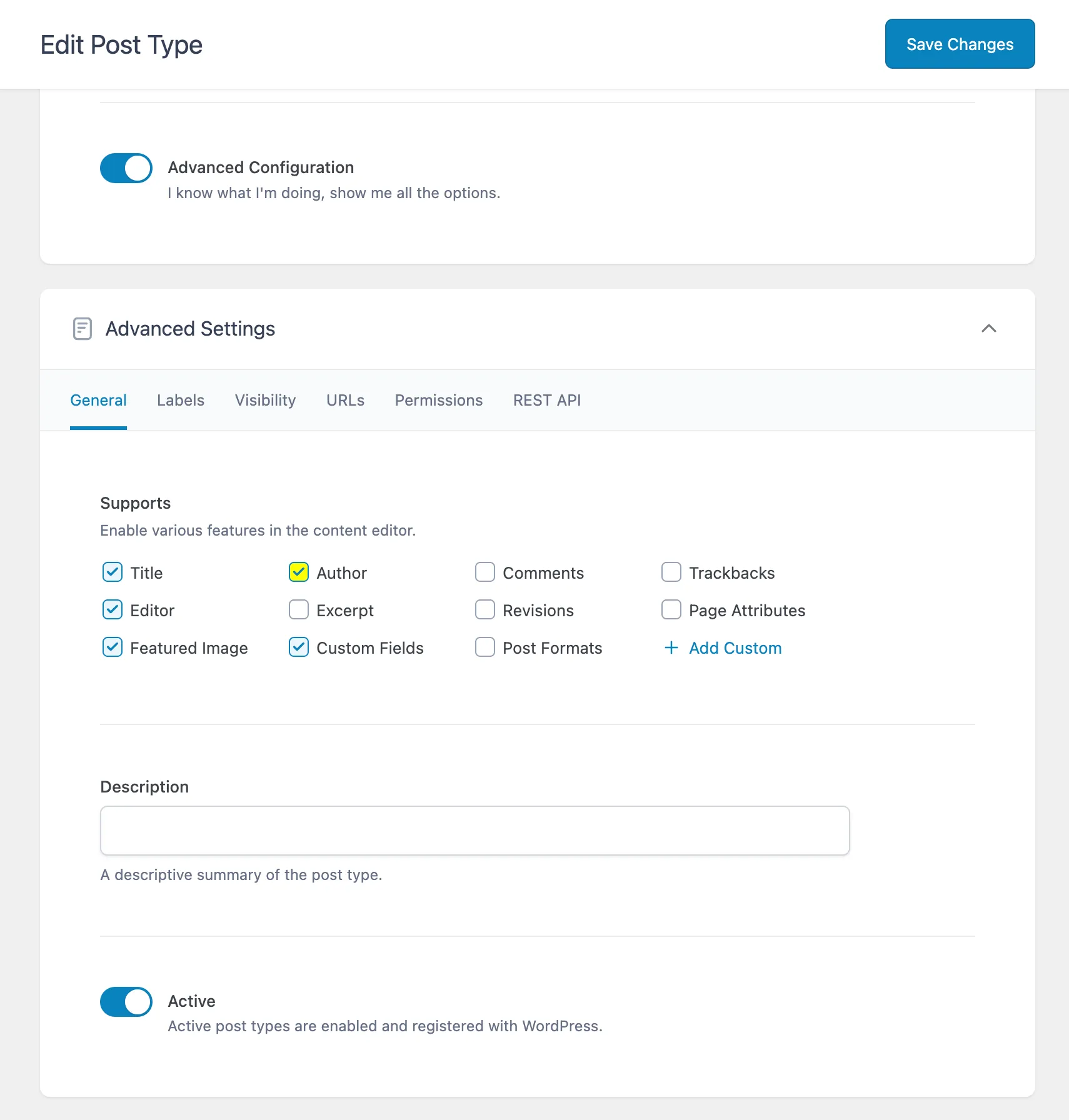 Enable author