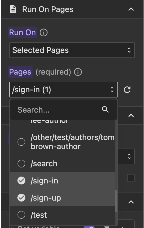 run on example